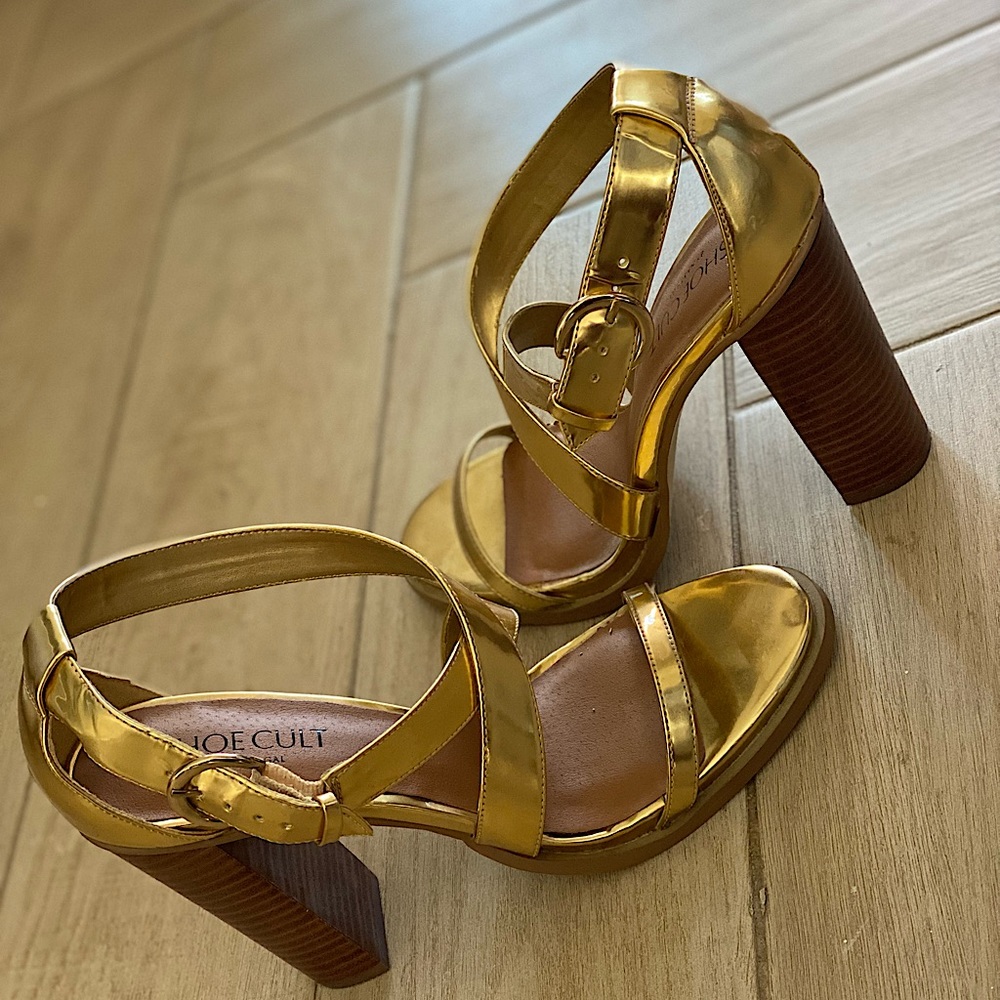 Shoe Cult by Nasty Gal, Gold 7.5